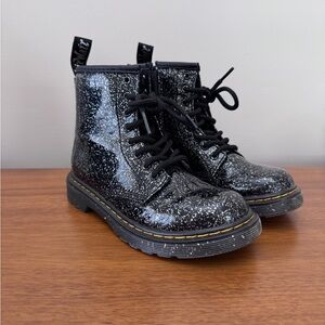 Dr. Martens Black Glitter Boots